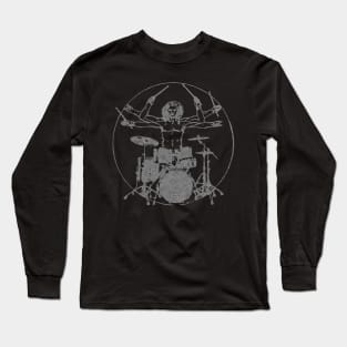 Leonardo da vinci drummer Long Sleeve T-Shirt